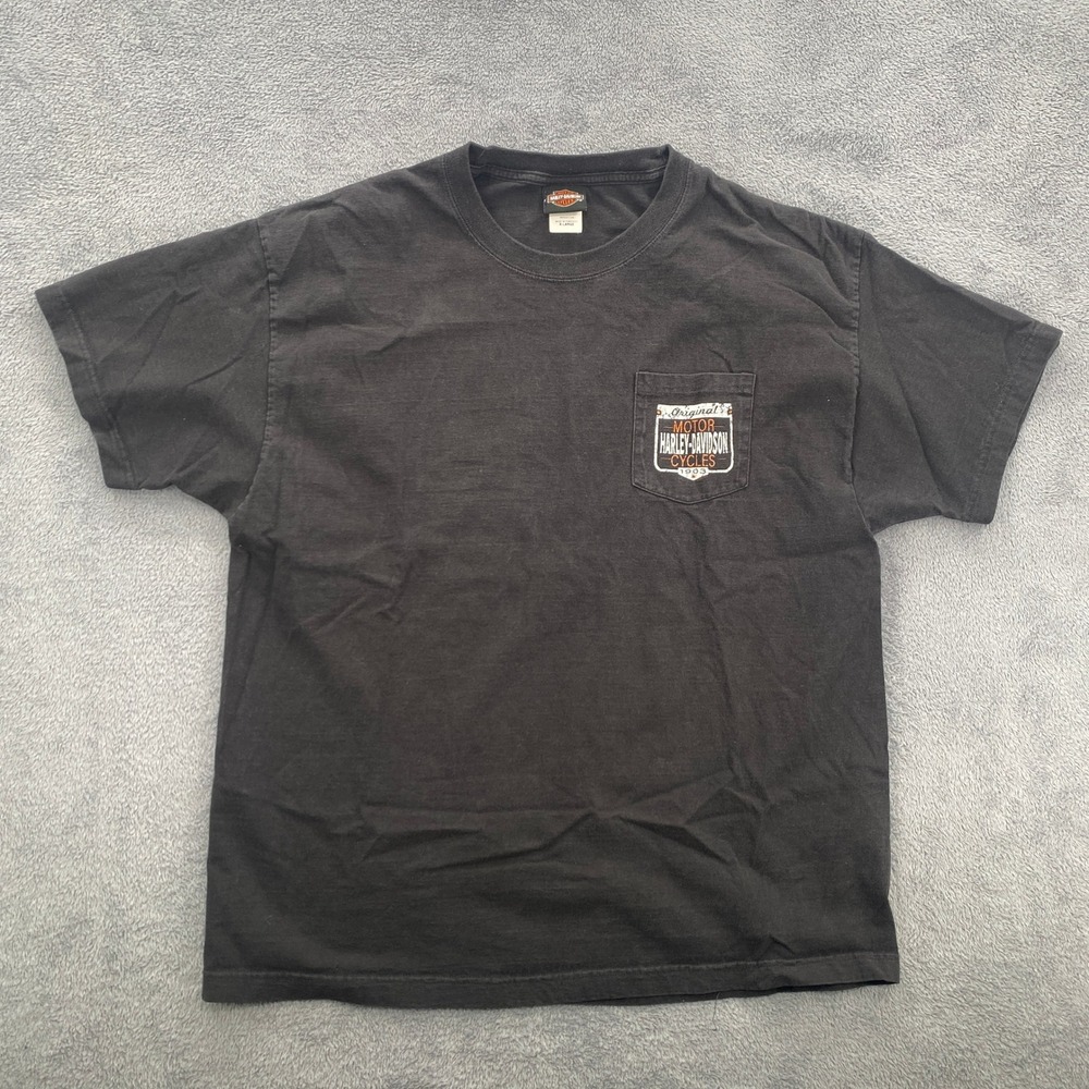 Harley-Davidson T-Shirt‎ Mens XL Black 2023 Boise Idaho Original Motor Cycles